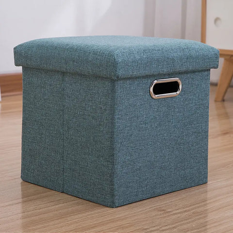 Foldable Storage Ottoman Cube Stool