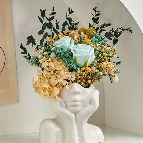 Half Face Modern Flower Vase