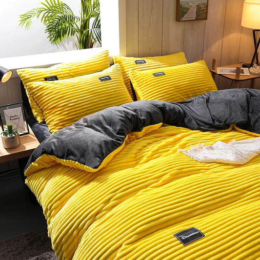 PLUSHCOZY FLEECE DUVET COVER SET