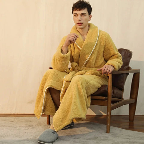 Plush Bathrobe for Men and Women