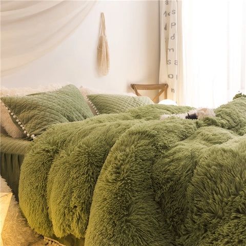 Velvet Duvet Cover - 4 Piece Bedding Set
