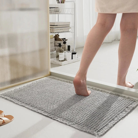 Waffle Weave Bathroom Mat