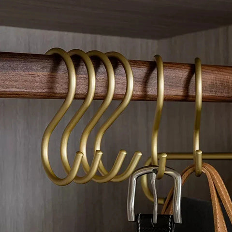 Aluminum S Hooks - Belt, Scarf, Hat Hanger