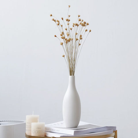 Modern Matte White Ceramic Vase
