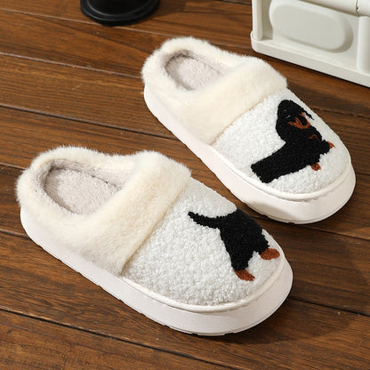 DACHO PLUSH DACHSHUND SLIPPERS