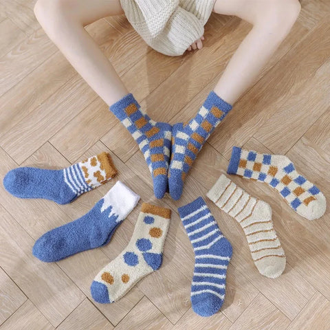 Women's Fuzzy Cozy Socks 7-Pack