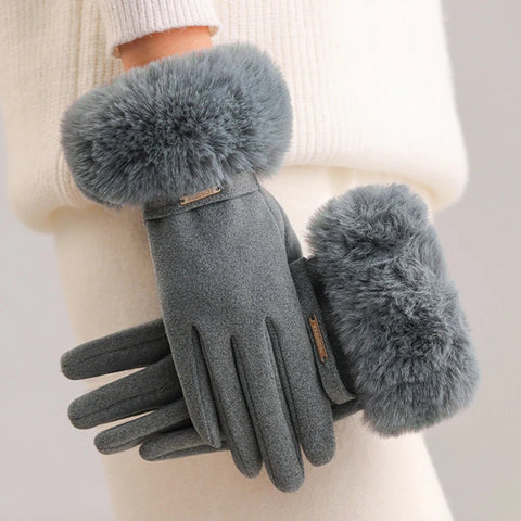Women's Winter Faux Fur Gloves