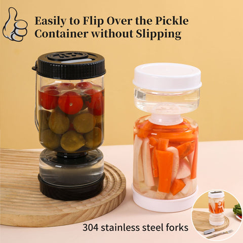 Flip & Drain Pickle Jar