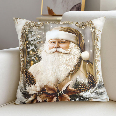 Vintage Gold Christmas Cushion Covers
