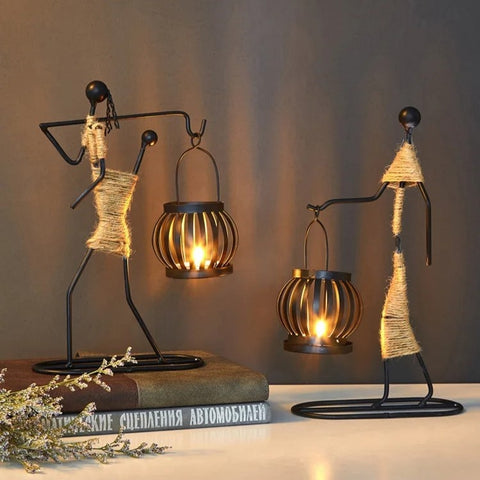 Tribal Elegance Lantern Sculpture