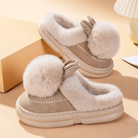 Fluffy Bunny Slippers