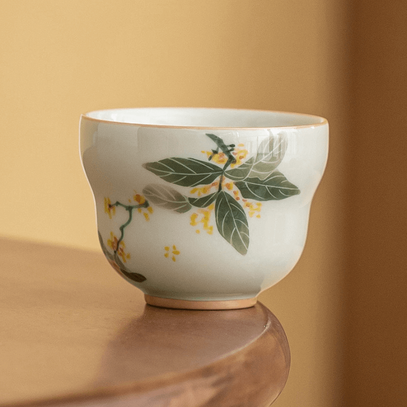 OSMANTHUS HAND-PAINTED TEA CUP