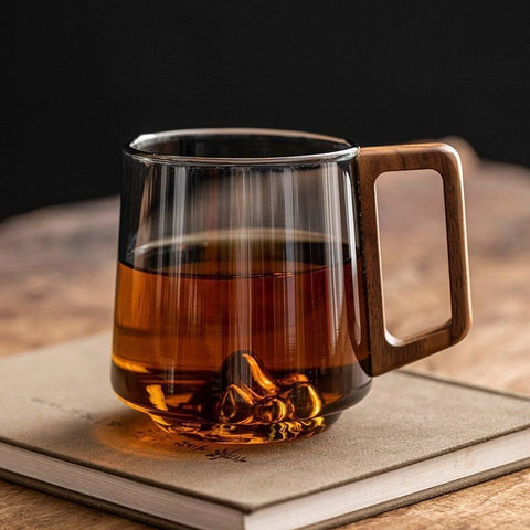 Guanshan Mountain Glass Coffee Mug