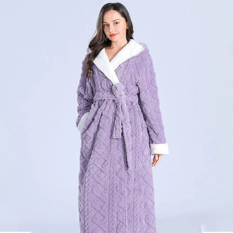Hooded Robe Super Plush Bathrobe
