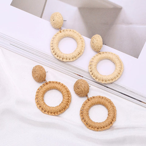 Riviera Woven Shell Drop Earrings