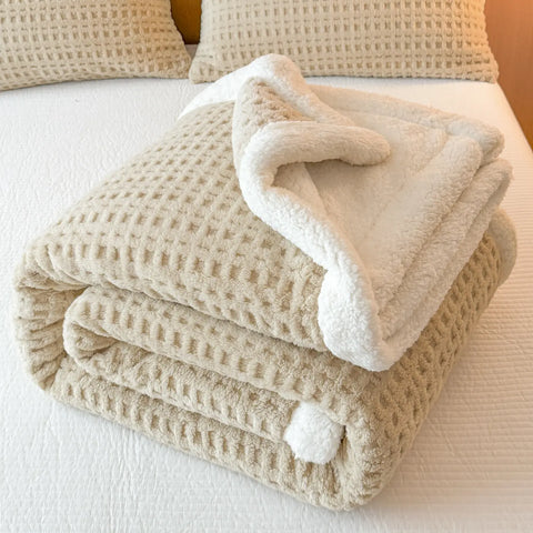 Thick Waffle Winter Blanket