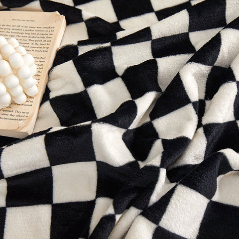 Checkered Flannel Throw Blanket
