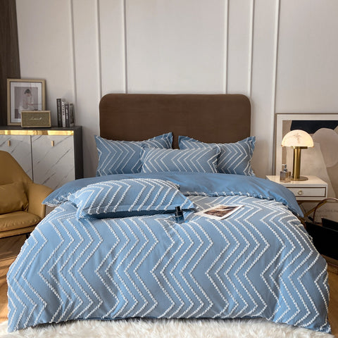 Vintage Tufted Bedding Set - 4PCS