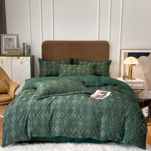Vintage Tufted Bedding Set - 4PCS