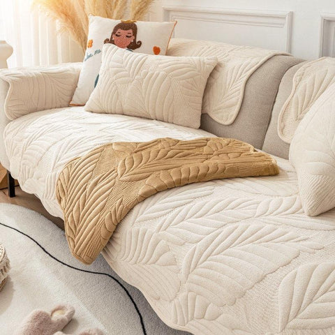 Domisana Plush Non-Slip Sofa Cover