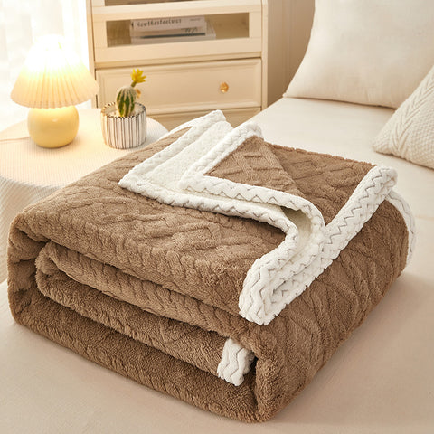 Soft Thick Sherpa Fleece Winter Blanket