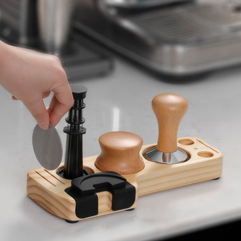 Espresso Tamp Station - Wood Coffee Tamper