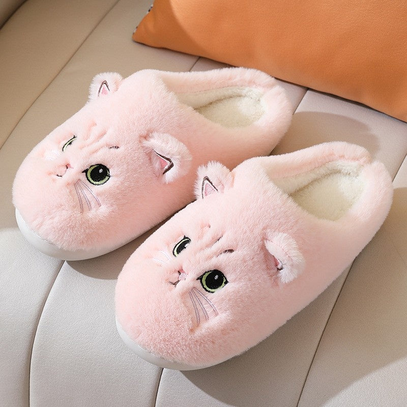 CAT PLUSH SLIPPERS