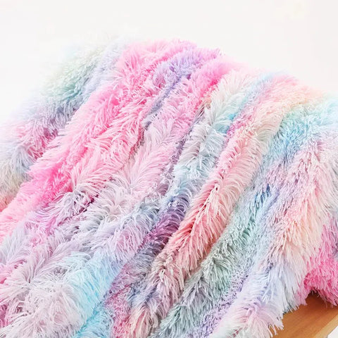 Tie Dye Fluffy Throw Blanket