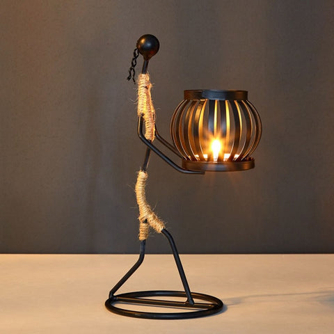 Tribal Elegance Lantern Sculpture