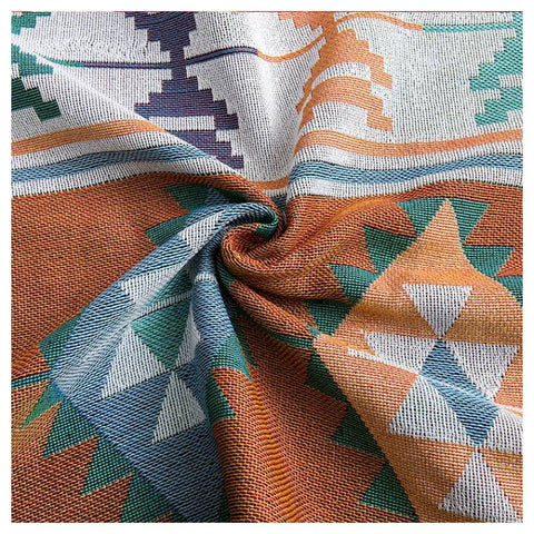Aztec Throw Blanket with Fringe