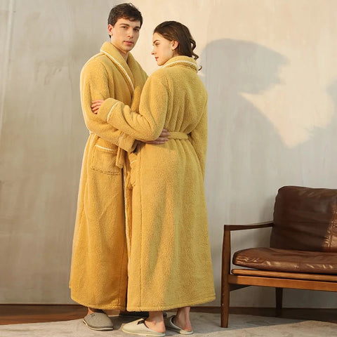 Plush Bathrobe for Men and Women