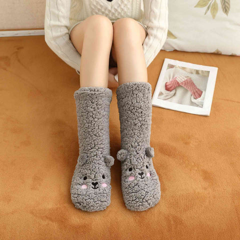 Snuggle-Bear Women’s Fleece Lounge Socks