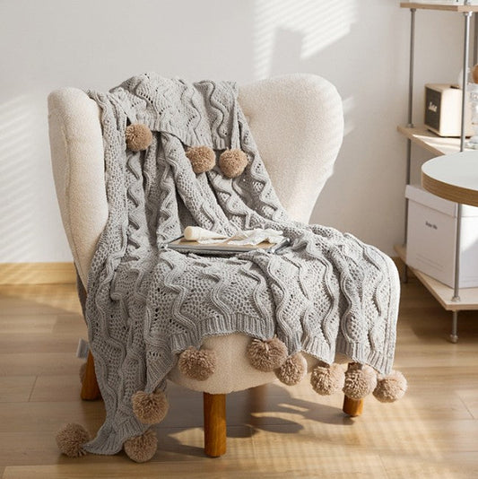 LYSSA NORDIC KNIT THROW