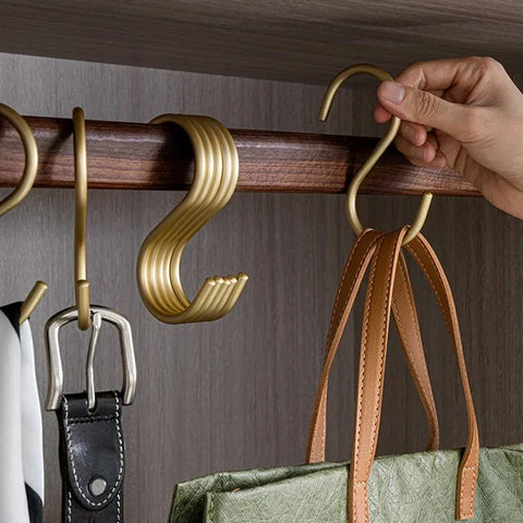 Aluminum S Hooks - Belt, Scarf, Hat Hanger