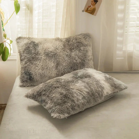 Fluffy Mink Velvet Duvet Cover Set 4pcs