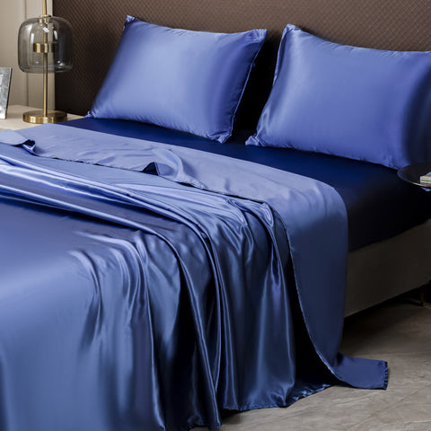 Luxury Satin Sheets - Silky Bedding Set with Pillowcases