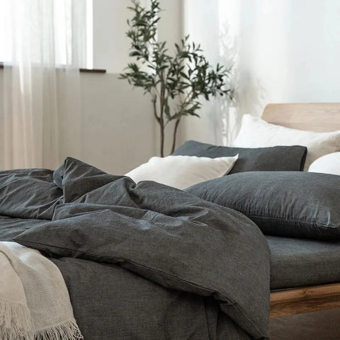 100% Cotton Duvet Cover Set - Japanese Style
