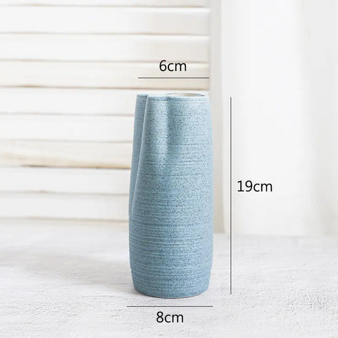 Minimalist Sage Ceramic Vase Set