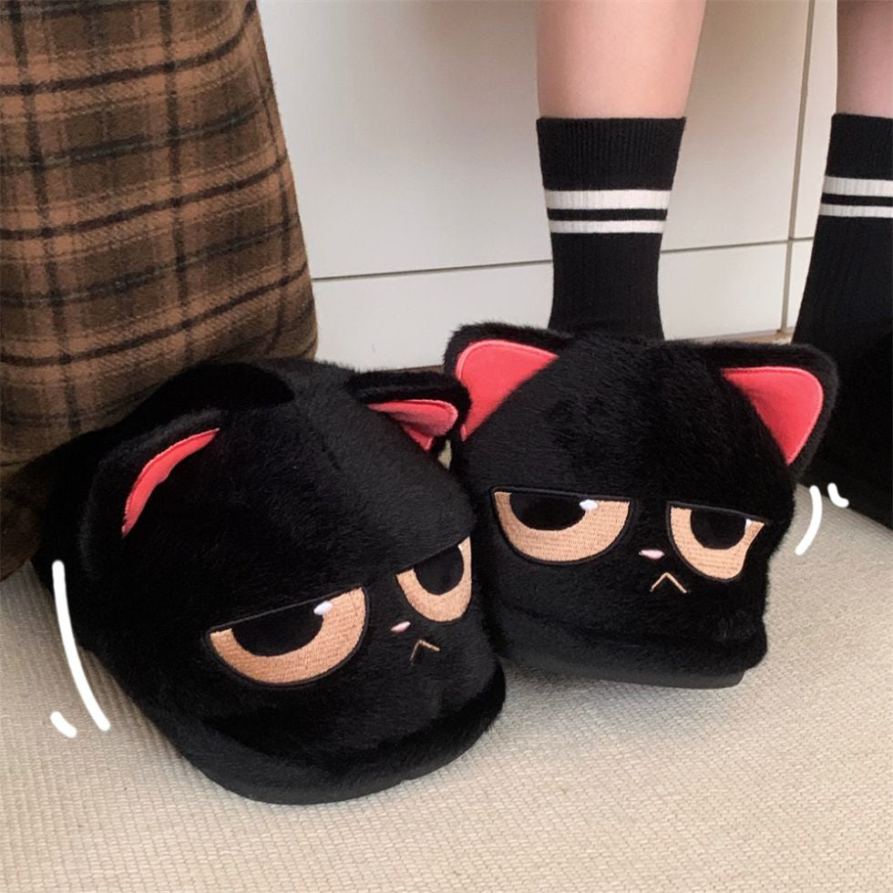 KURO ANGRY CAT SLIPPERS