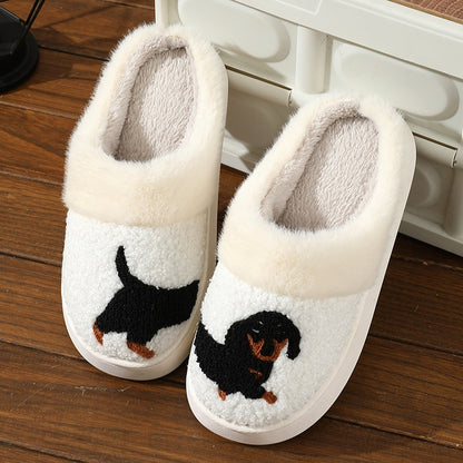 DACHO PLUSH DACHSHUND SLIPPERS