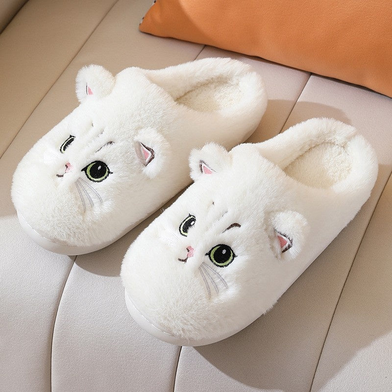 CAT PLUSH SLIPPERS