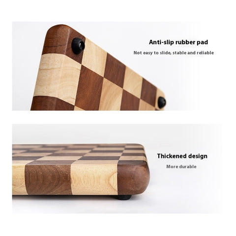 Acacia Chess Pattern Cutting Board