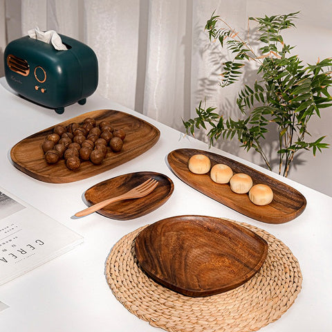 Irregular Oval Wooden Serving Trays