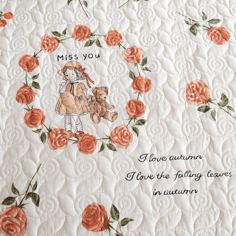 Amélie Autumn Quilted Cotton Bedding Set 3PCS