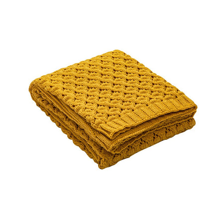 OSLO DIAMOND-KNIT SPRING THROW