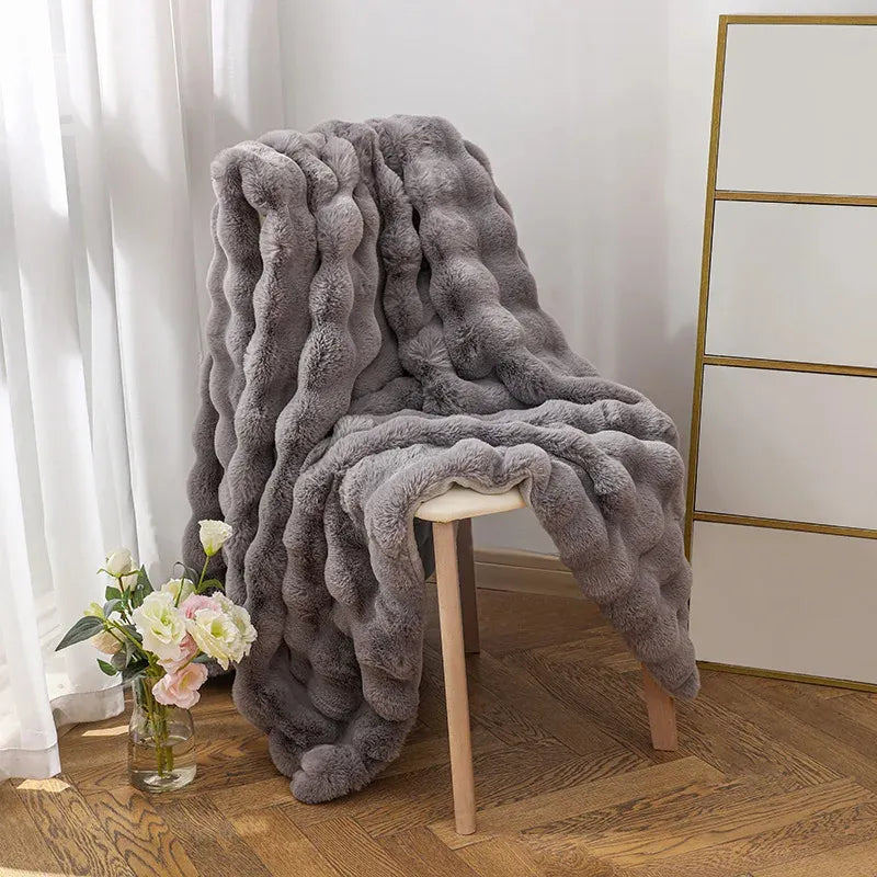 PREMIUM FAUX RABBIT BLANKET