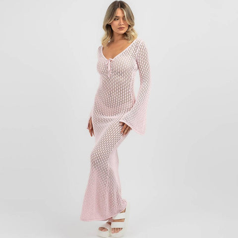 Santorini Woven Beach Cover-Up