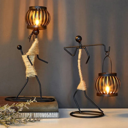 TRIBAL ELEGANCE LANTERN SCULPTURE