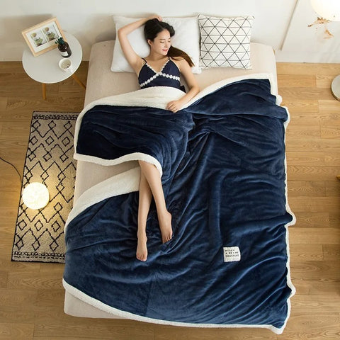 Warm Embrace Sherpa Throw Blanket