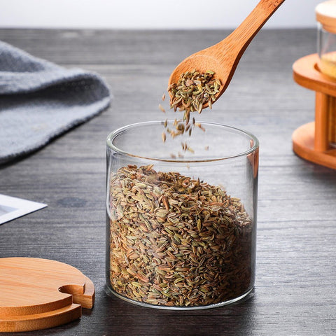 Natura Spice Bamboo Jar Set